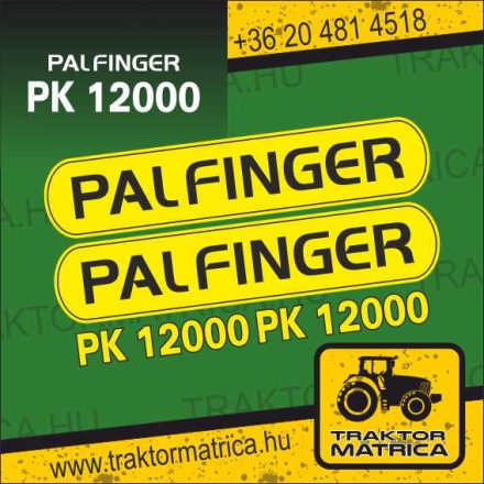 Palfinger PK 12000 matricakészlet (levonó, decal, Aufkleber)