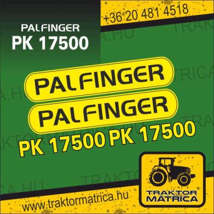 Palfinger PK 17500 matricakészlet (levonó, decal, Aufkleber)