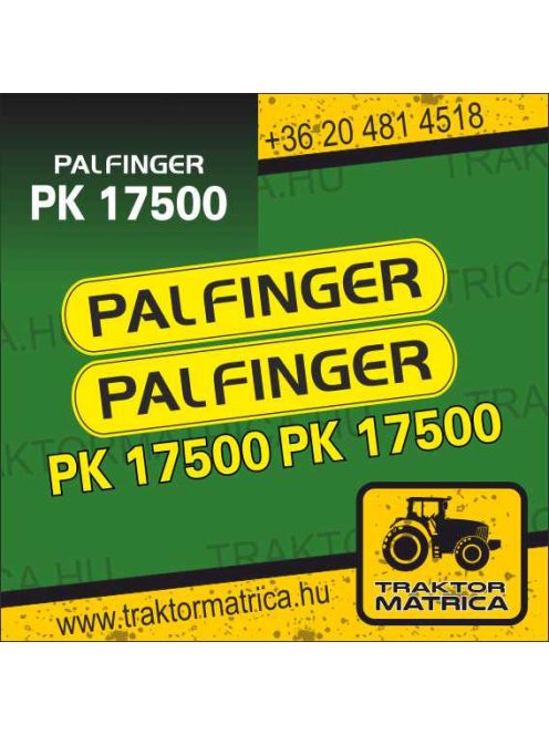 Palfinger PK 17500 matricakészlet (levonó, decal, Aufkleber)