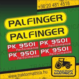   Palfinger PK 9501 Performance matricakészlet (levonó, decal, Aufkleber)