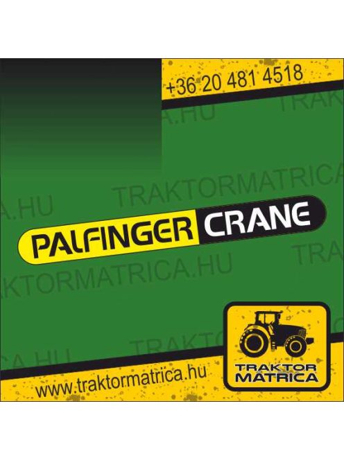 Palfinger Crane matrica 80 x 10 cm(levonó, decal, Aufkleber)