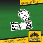 Pisilő figura matrica (levonó, decal, Aufkleber)