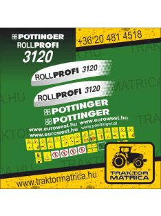   Pöttinger Rollprofi 3120 matricakészlet (levonó, decal, Aufkleber)