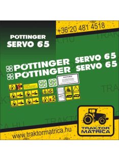   Pöttinger Servo 65 matricakészlet (levonó, decal, Aufkleber)