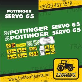   Pöttinger Servo 65 matricakészlet (levonó, decal, Aufkleber)