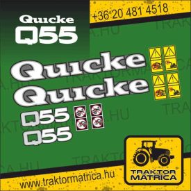 Quicke Q55 matricakészlet (levonó, decal, Aufkleber)