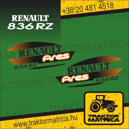 Renault Ares 836 RZ matricakészlet (levonó, decal, Aufkleber)