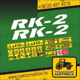 RK-2 matrica (levonó, decal, Aufkleber)