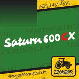 Saturn 600 CX matrica (45x6 cm) (levonó, decal, Aufkleber)
