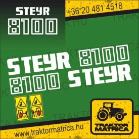 Steyr 8100 matricakészlet (levonó, decal, Aufkleber)
