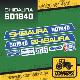 Shibaura SD 1840 matricakészlet (levonó, decal, Aufkleber)