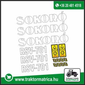 Sokoró RSV-701 matricakészlet (levonó, decal, Aufkleber)