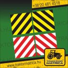 Sraffozott matrica párban (35 x 35 cm) (levonó, decal, Aufkleber)