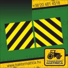 Sraffozott matrica párban (35 x 35 cm) (levonó, decal, Aufkleber)