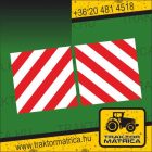 Sraffozott matrica párban (35 x 35 cm) (levonó, decal, Aufkleber)