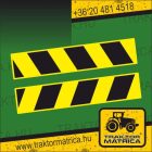 Sraffozott matrica párban (50 x 10 cm) (levonó, decal, Aufkleber)
