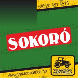 Sokoró matrica 28 x 7 cm (levonó, decal, Aufkleber)
