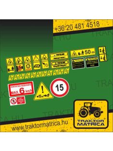   Szártépő biztonsági matrica készlet (levonó, decal, Aufkleber)