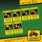"Tartsd távol magad a ...!" matrica  (levonó, decal, Aufkleber)