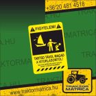 "Tartsd távol magad a ...!" matrica  (levonó, decal, Aufkleber)