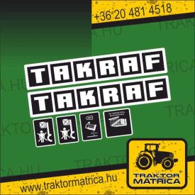 Takraf matricakészlet (levonó, decal Aufkleber)