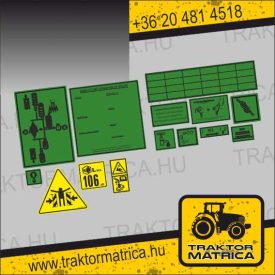   Terex úthenger biztonsági matricakészlet (levonó, decal, Aufkleber)