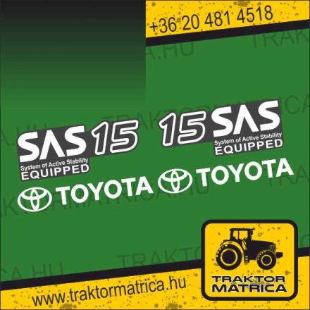Toyota SAS 15 matricakészlet (levonó, decal, Aufkleber)
