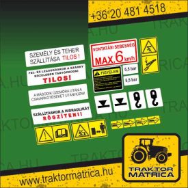   Unimat biztonsági matrica készlet (levonó, decal, Aufkleber)
