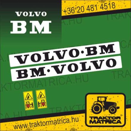Volvo BM matricakészlet (levonó, decal, Aufkleber)