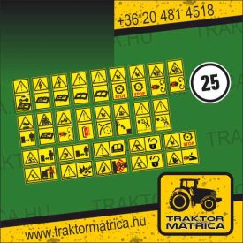   Väderstad kultivátor biztonsági matrica készlet (levonó, decal, Aufkleber)