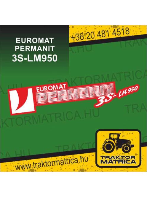 Euromat Permanit 3S-LM950 matrica (levonó, decal, Aufkleber)