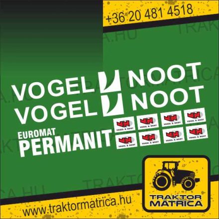 Vogel-Noot Euromat Permanit matrica (levonó, decal, Aufkleber)