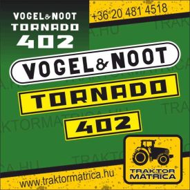   Vogel-Noot Tornado 402 matricakészlet (levonó, decal, Aufkleber)