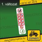 Soha ne dobd a wc-be! matrica (levonó, decal, Aufkleber)