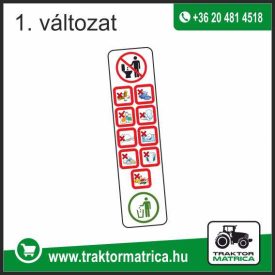 Soha ne dobd a wc-be! matrica (levonó, decal, Aufkleber)