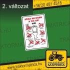 Soha ne dobd a wc-be! matrica (levonó, decal, Aufkleber)