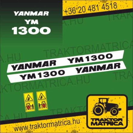 Yanmar 1300 matricakészlet (levonó, decal, Aufkleber)
