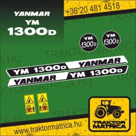 Yanmar 1300 D matricakészlet (levonó, decal, Aufkleber)