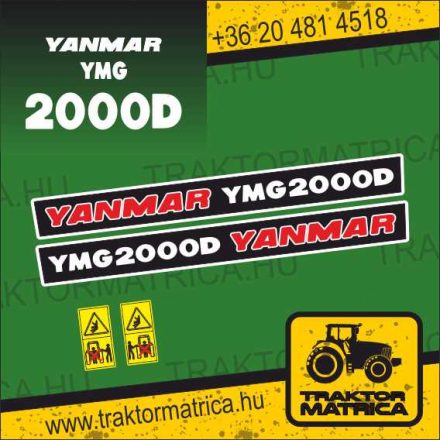 Yanmar YMG2000D matricakészlet (levonó, decal, Aufkleber)