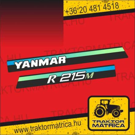 Yanmar R215M matricakészlet (levonó, decal, Aufkleber)
