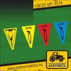 Zsírzó matrica (20 darabos csomag)  (levonó, decal, Aufkleber)