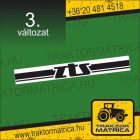 ZTS matrica fülke tetejére 80 x 10 cm (levonó, decal, Aufkleber)