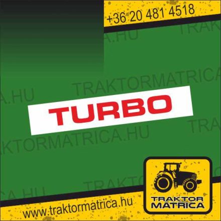 Turbo matrica (levonó, decal, Aufkleber)
